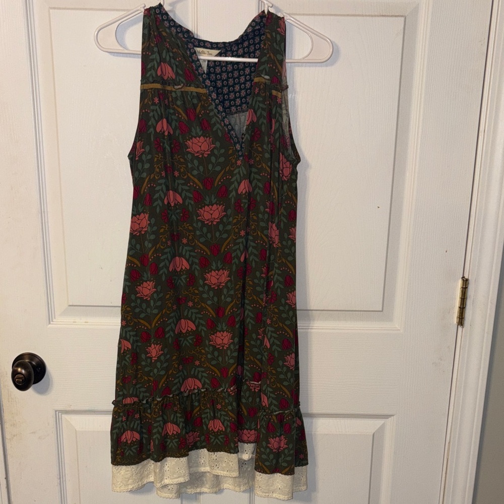 Matilda Jane Green and Pink Floral Midi Dress